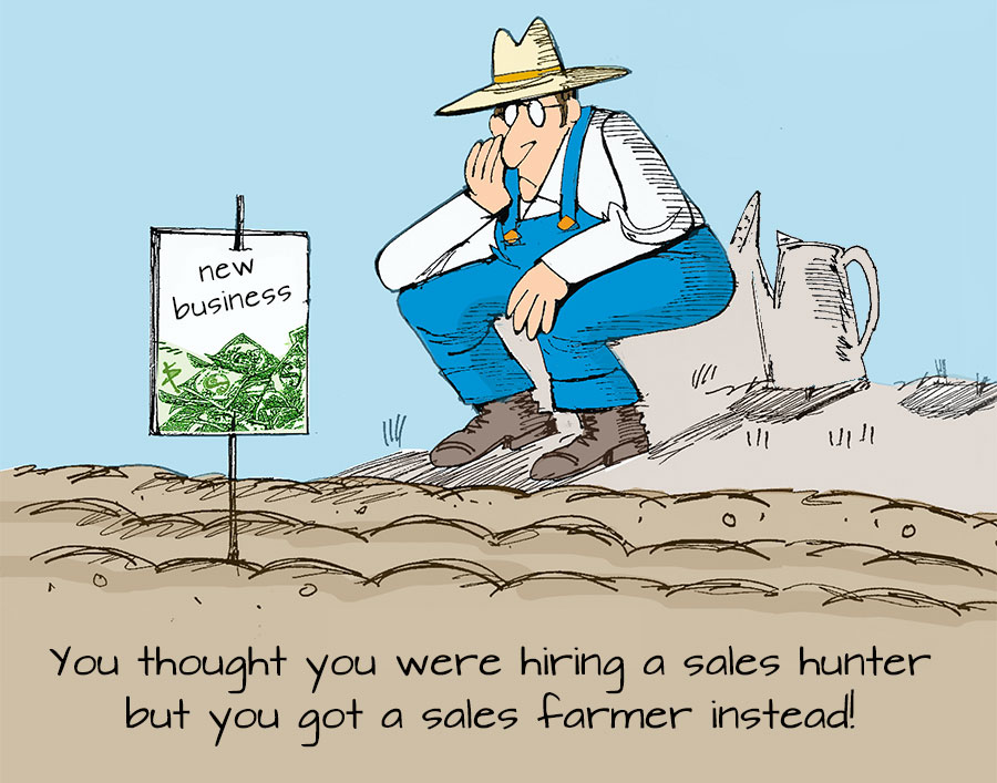 sales hunter or sales farmer